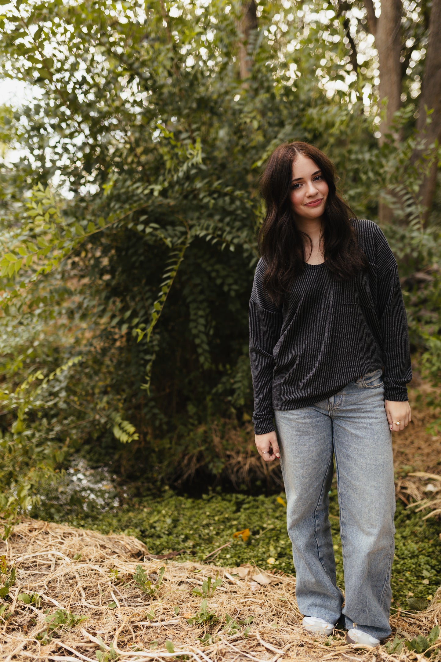 Soft V-neck Long Sleeve